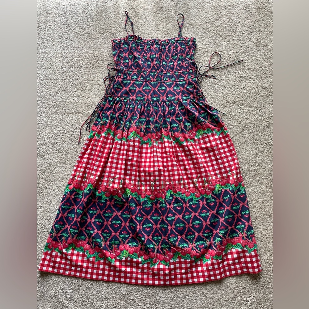 Damson Madder Kelia cherry pie cotton sundress